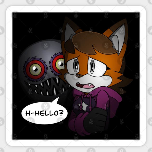 Cinder in Cry Boo Sticker by Firestorm Fox